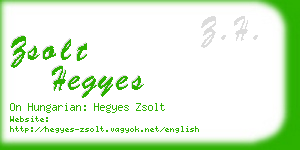 zsolt hegyes business card